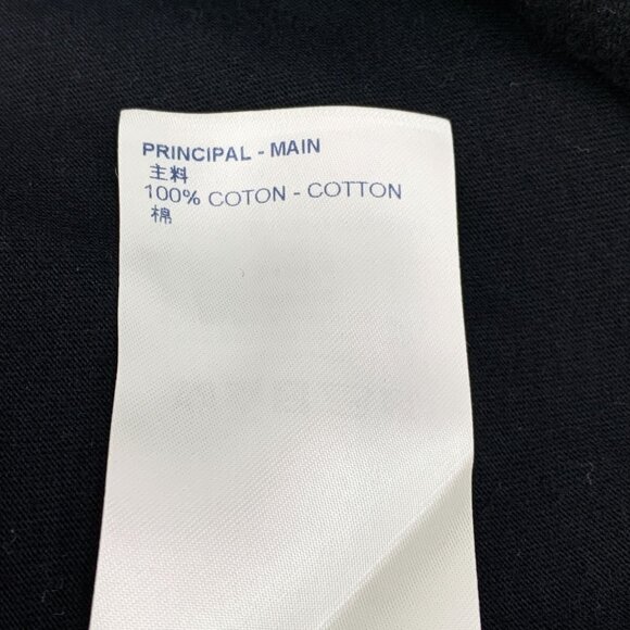 LOUIS VUITTON Black Cotton T-Shirt With Chain Detail & Logo Print XS Made In Ita - Picture 4 of 8